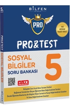 Bilfen 5.sınıf Pro&test Sosyal Bilgileri Soru Bankası Yeni Müfredat Bilfen 5.sınıf Pro&test Sosyal Bilgileri Soru Bankası Yeni Müfredat