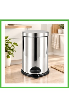 Vaveni 12 L Metal Pedallı Çöp Kovası Arz Vaveni 12 L Metal Pedallı Çöp Kovası Arz