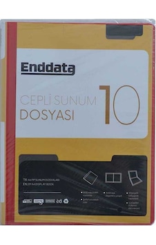 Enddata Ön Cepli Sunum Dosyası 10'lu Kırmızı 1210-2