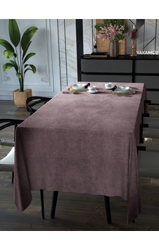 Tatlı Pembe Rengi Kadife Dokulu Masa Örtüsü Dertsiz Velvet Touch Serisi Tatlı Pembe Tatlı Pembe Rengi Kadife Dokulu Masa Örtüsü Dertsiz Velvet Touch Serisi Tatlı Pembe