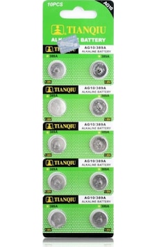 Tıanqıu Ag10 Lr1130/389 Alkalin 10'Lu Düğme Pil Tıanqıu Ag10 Lr1130/389 Alkalin 10'Lu Düğme Pil