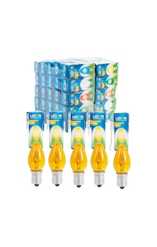 2 Adet 7w Parfüm Ampul E-14 Duylu Sarı Renk