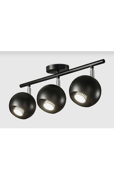 Modern Spot 50 Cm Kasalı Metal Gövde Os Ram Led Ampullu Gun İsi Siyah
