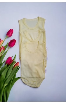Salar Ticaret Bebek Basic Ribana Bisiklet Yaka Fitilli 3lü Atlet Body -sarı Sarı Salar Ticaret Bebek Basic Ribana Bisiklet Yaka Fitilli 3lü Atlet Body -sarı Sarı