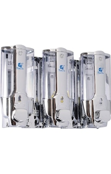 Omnipazar Xinda ZYQ138ST Sıvı Sabun ve Şampuan Dispenseri 3'lü Kr Omnipazar Xinda ZYQ138ST Sıvı Sabun ve Şampuan Dispenseri 3'lü Kr