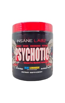 Insane Labz Psychotic Preworkout Blue Lemonade 35 Servis Aromalı Insane Labz Psychotic Preworkout Blue Lemonade 35 Servis Aromalı