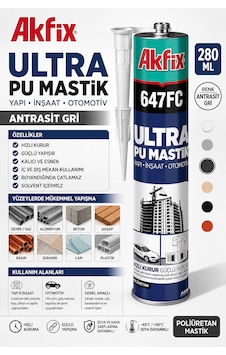 Antrasit Gri Ultra Pu Mastik Yapı-inşaat-otomobil Hızlı Kuruma Demir Sac Alüminyumda Beton Ahşap Bakır Seramikte 280 Ml Antrasit Gri Ultra Pu Mastik Yapı-inşaat-otomobil Hızlı Kuruma Demir Sac Alüminyumda Beton Ahşap Bakır Seramikte 280 Ml