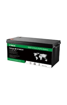 Ctechi  200 Ah 12 V Lifepo4 Solar Akü Lityum Demir Fosfat Solar Akü