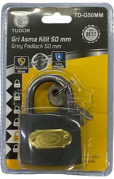 Ennalbur Tudor 50 Mm Kısa Gri Asma Kilit Ennalbur Tudor 50 Mm Kısa Gri Asma Kilit