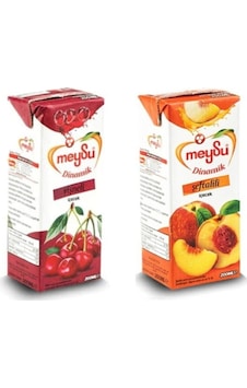 Meyveli İçecek 200 Ml X 54 Adet 27 Vişne + 27 Şeftali Meyveli İçecek 200 Ml X 54 Adet 27 Vişne + 27 Şeftali