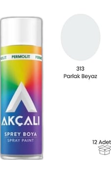 Akçalı Sprey Boya 400 Ml 301 Parlak Beyaz -12 Adet- Diğer Akçalı Sprey Boya 400 Ml 301 Parlak Beyaz -12 Adet- Diğer