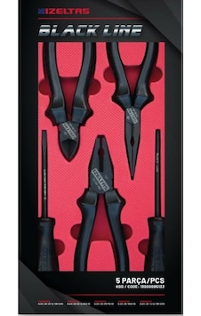 İzeltaş 1300 Black Line Pense Tornavida Set 5 Parça - 13000005133