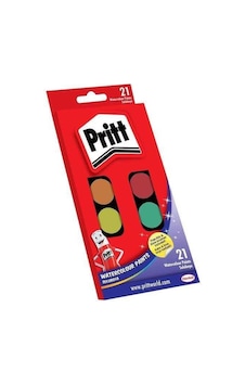 Pritt Sulu Boya Büyük Tablet 21 Renk Çok Renkli