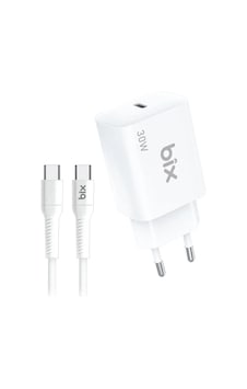 Bix Bxpd31c 30w Usb-c Pd 3.0 Akım Korumalı Hızlı Şarj Adaptörü Ve 5a Type-c Şarj Kablosu 1 Metre Bix Bxpd31c 30w Usb-c Pd 3.0 Akım Korumalı Hızlı Şarj Adaptörü Ve 5a Type-c Şarj Kablosu 1 Metre
