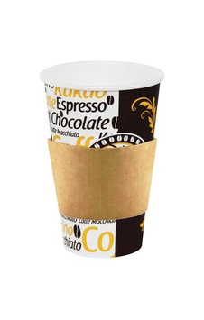 Afra Tedarik 12 Oz Tutamaçlı Karton Bardak Latte Kahve Kağıt Bardak Sleeve 300 Ml - 150'li Kapaksız Tutamaçlı Sku: Zeusb0bvfv6zqt Diğer
