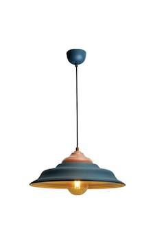 Rsylight Retro Metal Dekoratif Rustik Antrasit Içi Gold Tekli Sarkıt Avize Çap 41 Rsylight Retro Metal Dekoratif Rustik Antrasit Içi Gold Tekli Sarkıt Avize Çap 41