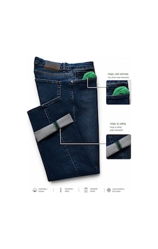 Deepsea Erkek Regular Fit Standart Kesim Likralı Taşlanmış Koyu Lacivert Kot Pantolon Esnek Pamuklu Jean 2600982 Deepsea Erkek Regular Fit Standart Kesim Likralı Taşlanmış Koyu Lacivert Kot Pantolon Esnek Pamuklu Jean 2600982
