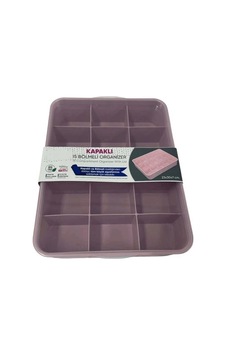 Kapaklı 15 Bölmeli Organizer Renkli