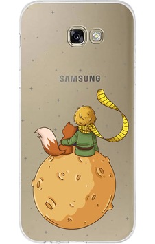 Samsung Galaxy A7 2017 Uyumlu Küçük Prens Gezegen Boa Tasarımlı Baskılı Silikon Kılıf Renkli Samsung Galaxy A7 2017 Uyumlu Küçük Prens Gezegen Boa Tasarımlı Baskılı Silikon Kılıf Renkli