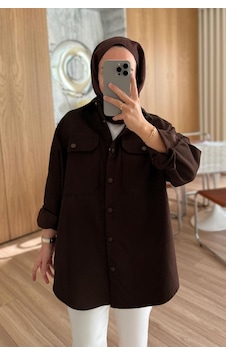Kahijab Soft Gömlek - Kahverengi