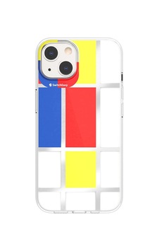Apple Uyumlu iPhone 13 Kılıf Çift Imd Baskılı Lisanslı Switcheasy Artist Mondrian Kapak Apple Uyumlu iPhone 13 Kılıf Çift Imd Baskılı Lisanslı Switcheasy Artist Mondrian Kapak