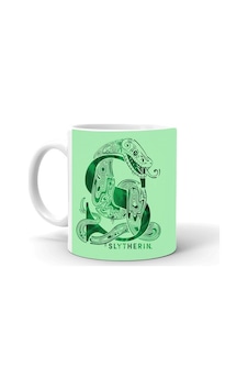 Slytherin Baskılı Seramik Beyaz Kupa