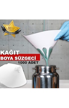 Özel Kutulu 190 Mikron Kağıt Boya Süzgeci 1000 Adet Özel Kutulu 190 Mikron Kağıt Boya Süzgeci 1000 Adet