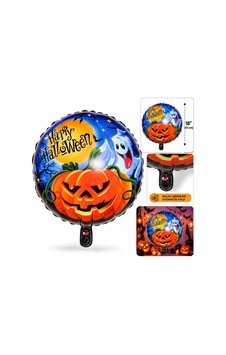Arkhenx Hayalet Ve Balkabağı Desenli Folyo Balon 18 İnç 45 Cm Bzs1 Çok Renkli