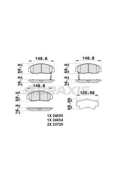 Braxis Ab0286 Ön Fren Balatası Honda Civic 1.4-1.6-1.8 Hb-sedan 2006-civic Fb7 2012-honda Frv 2006- 45022snbe00 Braxis Ab0286 Ön Fren Balatası Honda Civic 1.4-1.6-1.8 Hb-sedan 2006-civic Fb7 2012-honda Frv 2006- 45022snbe00