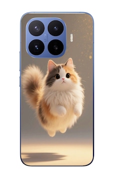 Xiaomi 17t Pro Uyumlu Zıplayan Kedi Baskılı Silikon Kılıf Renkli Xiaomi 17t Pro Uyumlu Zıplayan Kedi Baskılı Silikon Kılıf Renkli