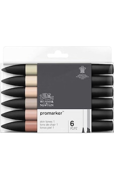 Winsor & Newton Promarker Çift Uçlu Kalem Ten Renkleri 1 6lı
