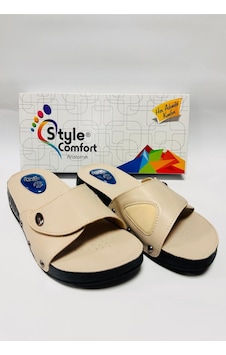 Style Comfort Ortopedik Halluks Valgus Anatomik Taban Kemik Çıkıntısı Ve Topuk Dikeni Terliği Cırtlı Schwjl.03 Bej Style Comfort Ortopedik Halluks Valgus Anatomik Taban Kemik Çıkıntısı Ve Topuk Dikeni Terliği Cırtlı Schwjl.03 Bej
