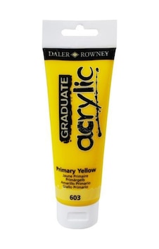 DALER ROWNEY 603 GRADUATE AKRİLİK BOYA PRİMARY YELLOW 120 ML DALER ROWNEY 603 GRADUATE AKRİLİK BOYA PRİMARY YELLOW 120 ML