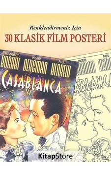 30 Klasik Film Posteri - Renklendirmeniz İçin- Maya Kitap 30 Klasik Film Posteri - Renklendirmeniz İçin- Maya Kitap
