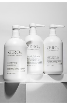 Zero/o Naturally Body Lotion + Conditioner + Shampoo 3 x 444 ML