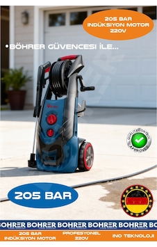 205 Bar İndüksiyon Motor 220v Yeni Nesil Teknoloji Araç Oto Yıkama Köpük Makinesi 205 Bar İndüksiyon Motor 220v Yeni Nesil Teknoloji Araç Oto Yıkama Köpük Makinesi