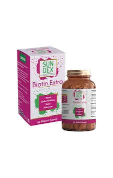 Sundex Biotin Extra 60 Bitkisel Kapsül Sundex Biotin Extra 60 Bitkisel Kapsül