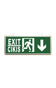 Acil Çıkış Exit Tabela Aşağı Yön Armatür Ledli 3 Saat Akülü Acil Çıkış Exit Tabela Aşağı Yön Armatür Ledli 3 Saat Akülü