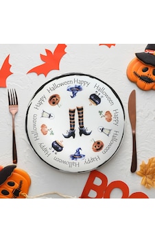 Keramika Halloween Happy Servis Tabağı 26 Cm 19950 Keramika Halloween Happy Servis Tabağı 26 Cm 19950