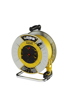 Stanley Profesyonel Metal Bakır Kablolu Makara 40M 3X1.5 MM Kapaklı Ip44 Termikli - SXECFM2RBVE