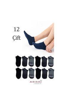 Abani Classic 12 Çift Erkek Patik Pamuk Kısa Erkek Çorap Abani Classic 12 Çift Erkek Patik Pamuk Kısa Erkek Çorap