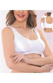 Fevien 2249 Kadın Penye Anne Sütyen Beyaz Fevien 2249 Kadın Penye Anne Sütyen Beyaz