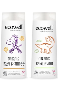Ecowell Organik Bebe Şampuanı 300 Ml & Organik Bebe Losyonu 300 Ml