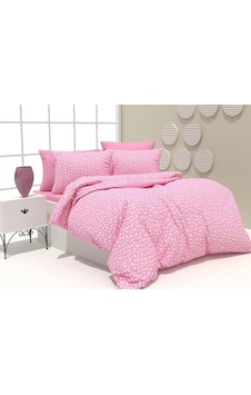 Lionas Kolay Ütülenir Desenli Nevresim Seti Pembe Lionas Kolay Ütülenir Desenli Nevresim Seti Pembe