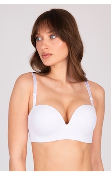 Burcumay Çift Dolgulu Destekli Double Push Up Straplez Telsiz Beyaz Sü... Beyaz Burcumay Çift Dolgulu Destekli Double Push Up Straplez Telsiz Beyaz Sü... Beyaz