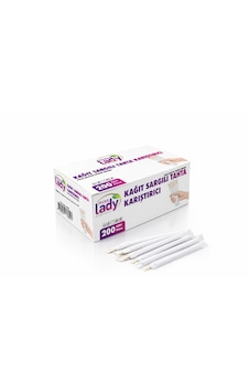 Miss Lady Kağıt Sargılı Tahta Karıştırıcı 200lü Paket İçi +- Miss Lady Kağıt Sargılı Tahta Karıştırıcı 200lü Paket İçi +-
