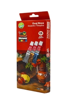Nova Color Guaj Boya Tüpte 12li Çok Renkli Nova Color Guaj Boya Tüpte 12li Çok Renkli