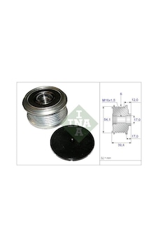 INA 535009010 ALTERNATÖR KASNAĞI RULMANLI FIESTA V 01-10 -FUSION INA 535009010 ALTERNATÖR KASNAĞI RULMANLI FIESTA V 01-10 -FUSION