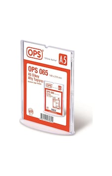 Ops Dp065 Dikey A5 T Tipi Afiş Taşıyıcı Ops Dp065 Dikey A5 T Tipi Afiş Taşıyıcı