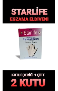 Star Life Pamuklu Koruyucu Egzema Eldiveni 1 Çift x 2 Kutu Star Life Pamuklu Koruyucu Egzema Eldiveni 1 Çift x 2 Kutu